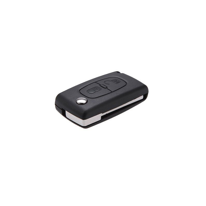 Telecommande 2 boutons type 523 avec clef vierge (HCA ) Pour Peugeot Citroen